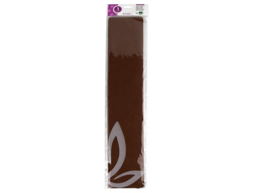 Papel crepe em celofane liderpapel 50 cm x 2,5 m castanho classico , Liderpapel , 24279 , 8423473242791